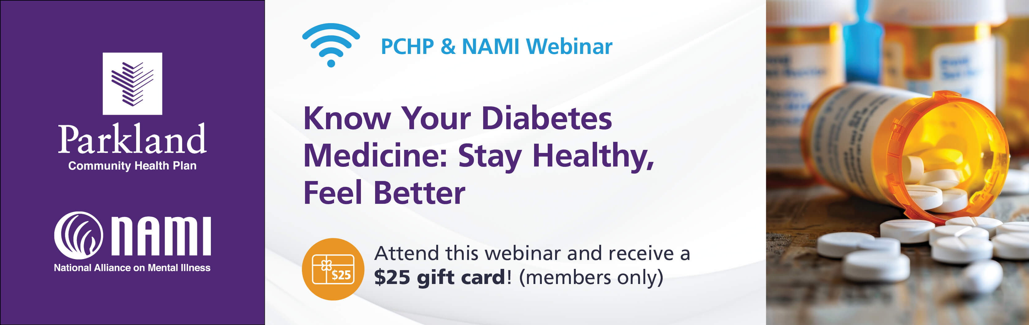 PCHP & NAMI Virtual Support Group Sessions: Know Your Diabetes Medicine: Stay Healthy, Feel Better