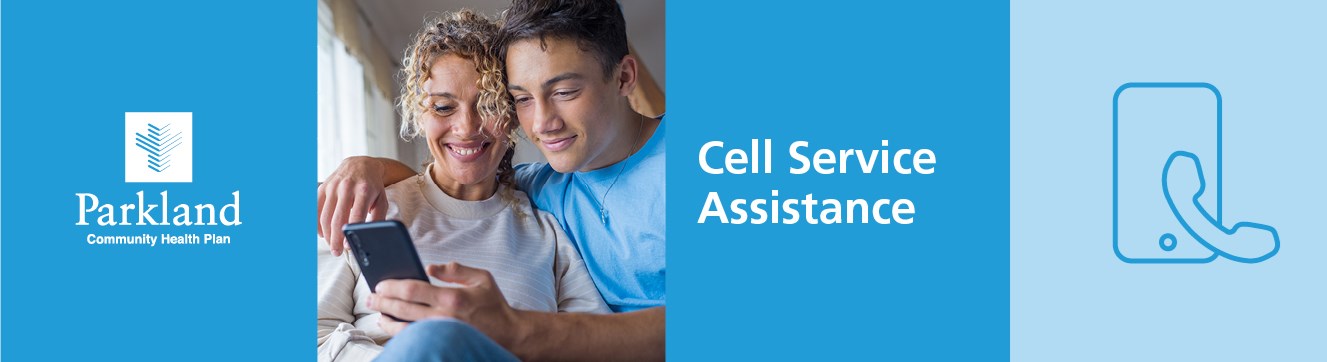 Cell Service Assistance banner blue