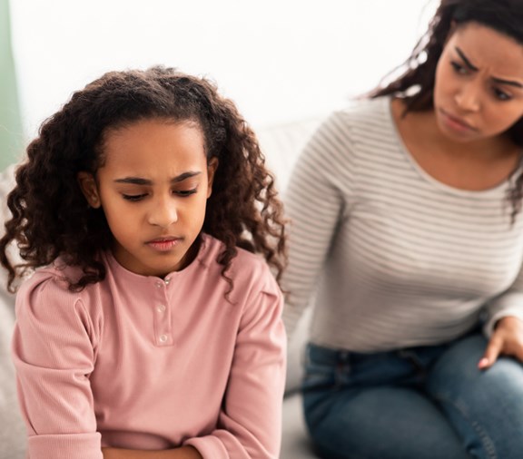 Young mother with teen daughter