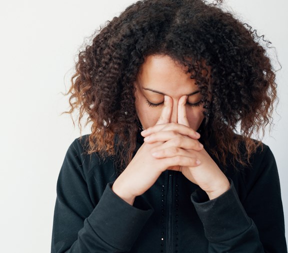 Woman with anxiety