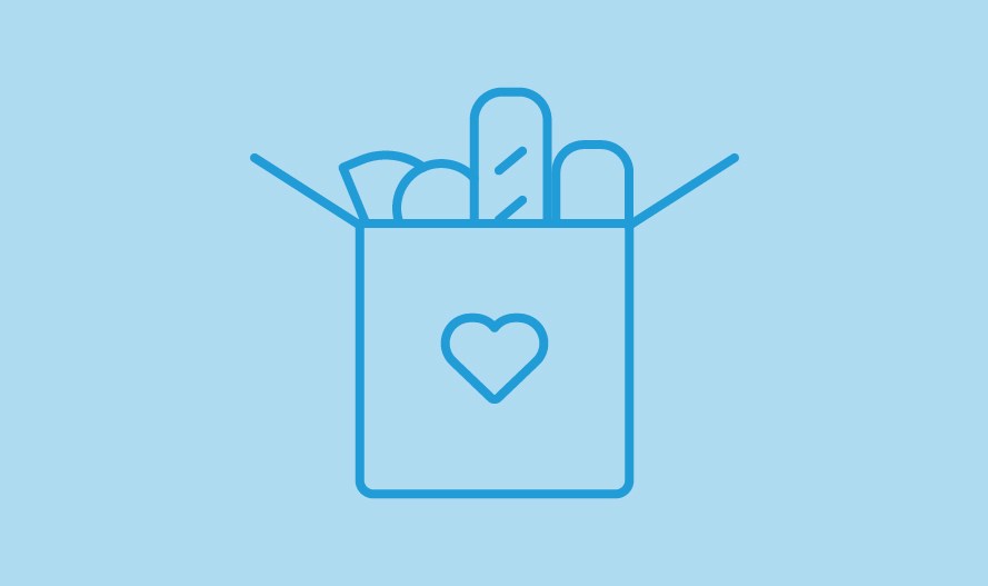 Free Meal Service Icon - Blue